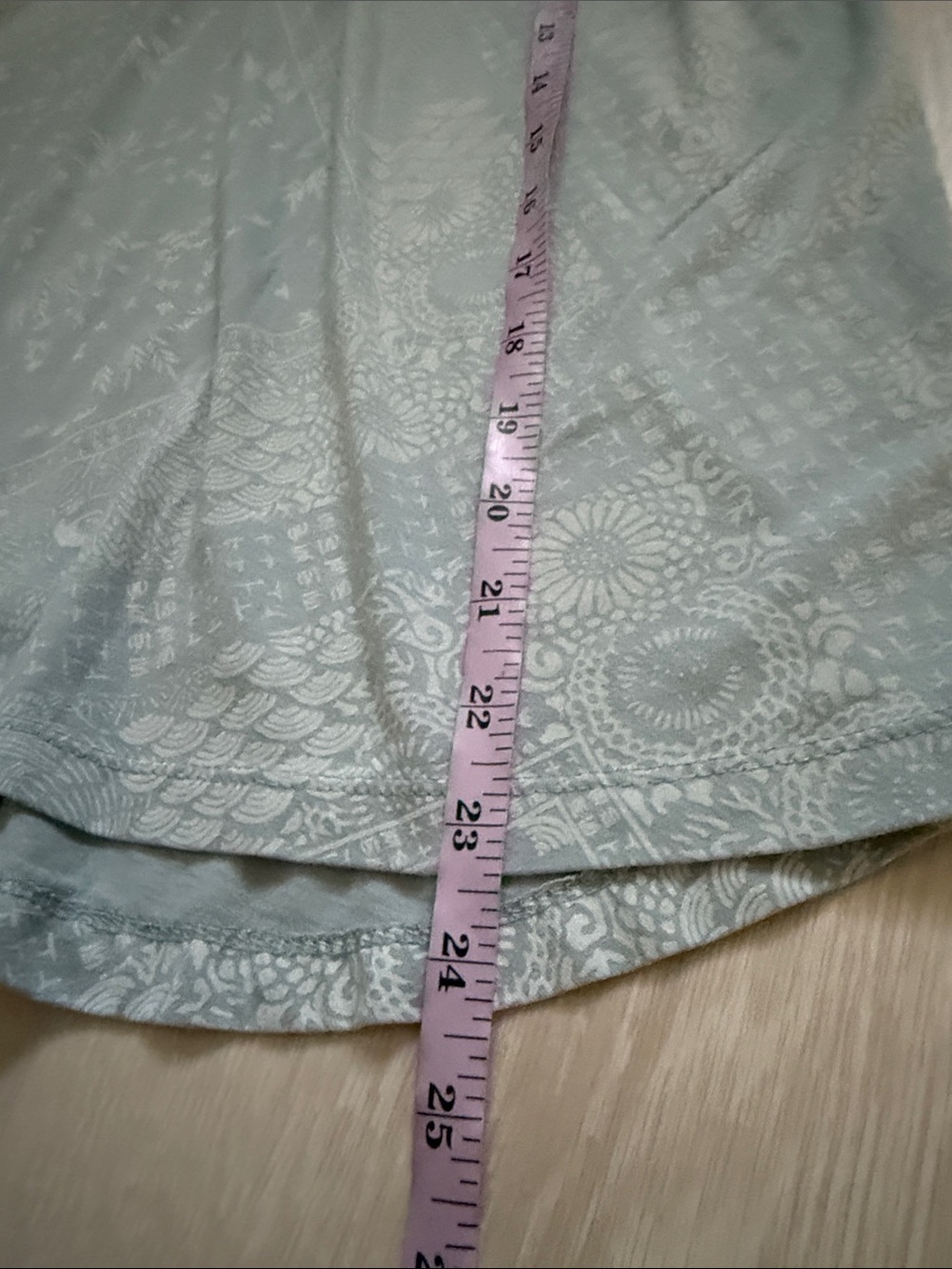 William Rast Sage Green Patterned Racerback Tank - Picture 4 of 6